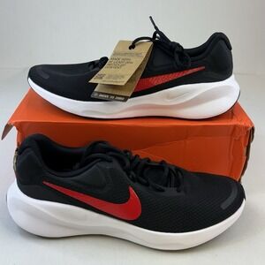 Men's Nike Revolution 7 Black/University Red Mens Sz 11.5 Womens Sz 13